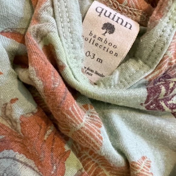 Kate Quinn Bamboo Collection Long Sleeve Lap Neck Footie 0-3M - Picture 3 of 4